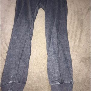 blue distressed sweatpants